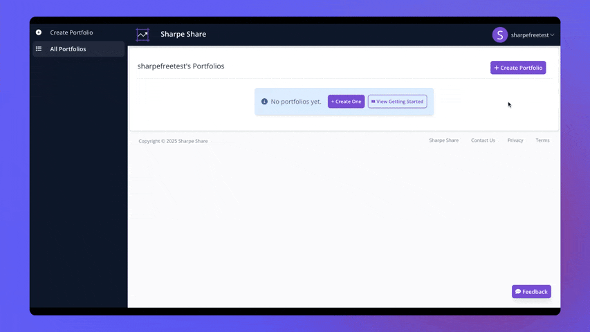 Create Portfolio