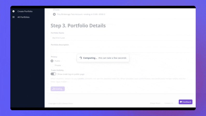 Portfolio created